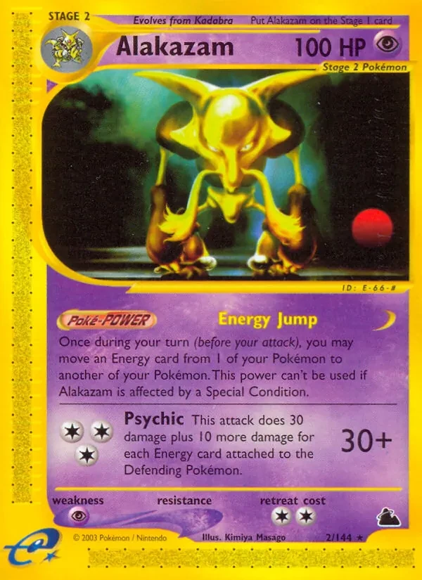 Alakazam 2/144 Skyridge Pokémon card