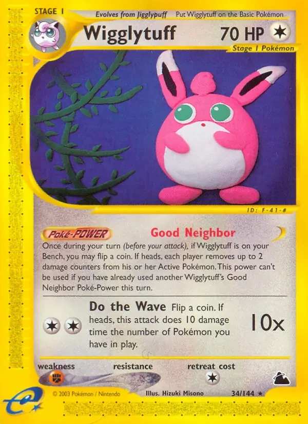 Wigglytuff 34/144 Skyridge Pokémon card