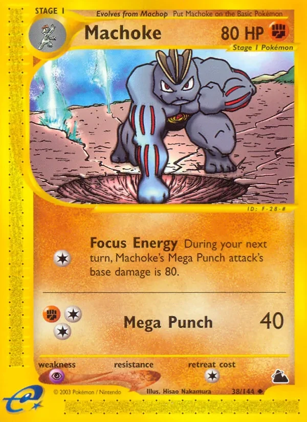 Machoke 38/144 Skyridge Pokémon card