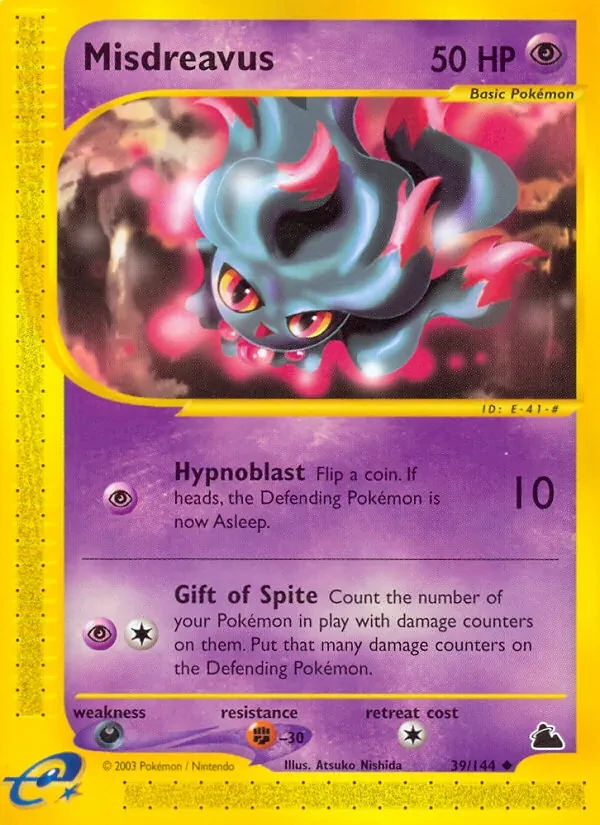Misdreavus 39/144 Skyridge Pokémon card