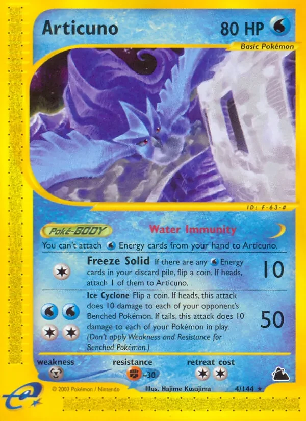 Articuno 4/144 Skyridge Pokémon card