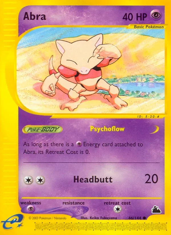 Abra 46/144 Skyridge Pokémon card