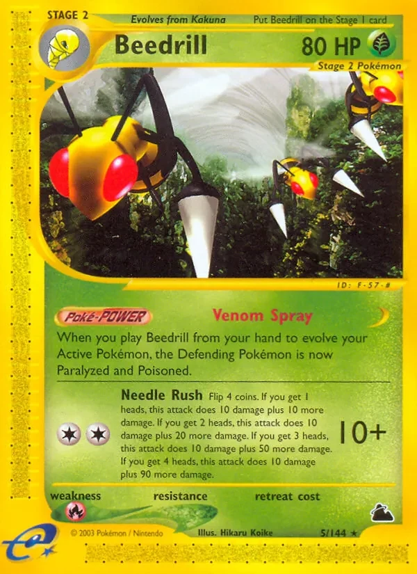 Beedrill 5/144 Skyridge Pokémon card