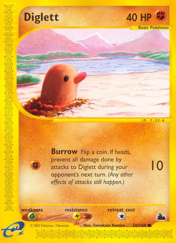 Diglett 50/144 Skyridge Pokémon card