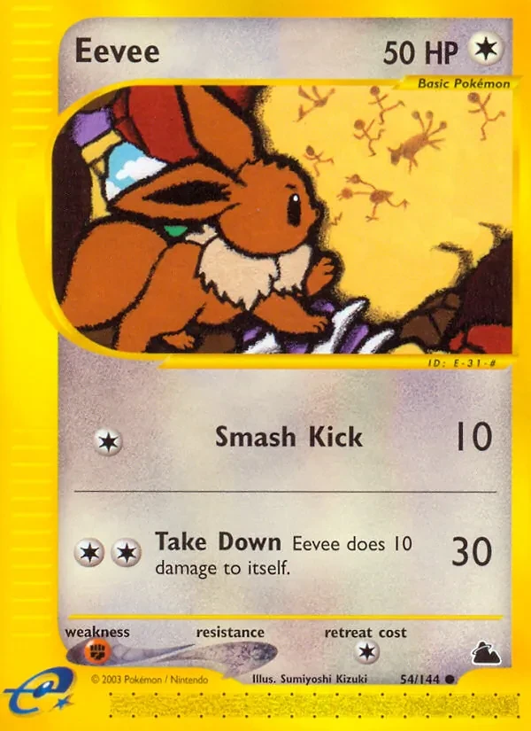 Eevee 54/144 Skyridge Pokémon card