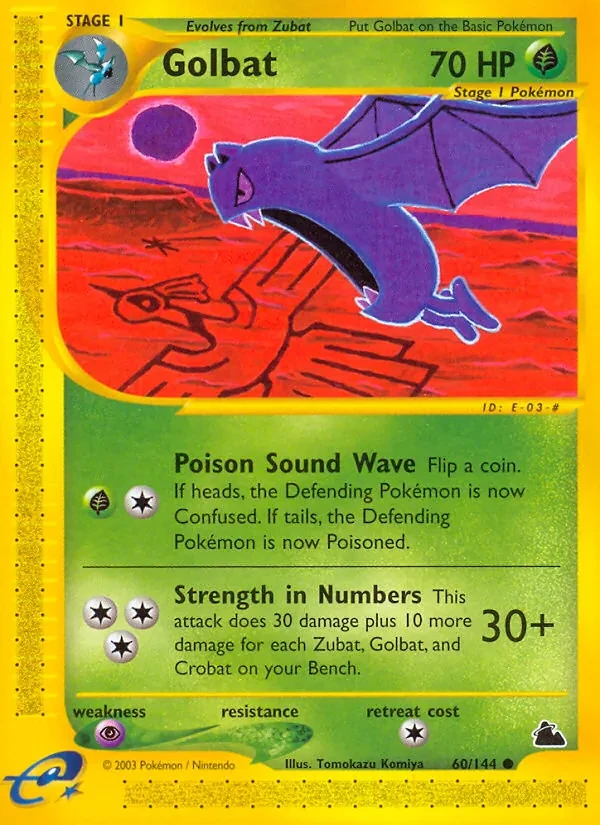 Golbat 60/144 Skyridge Pokémon card
