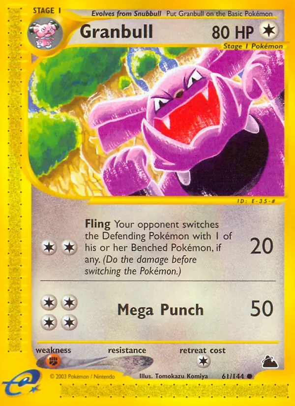 Granbull 61/144 Skyridge Pokémon card