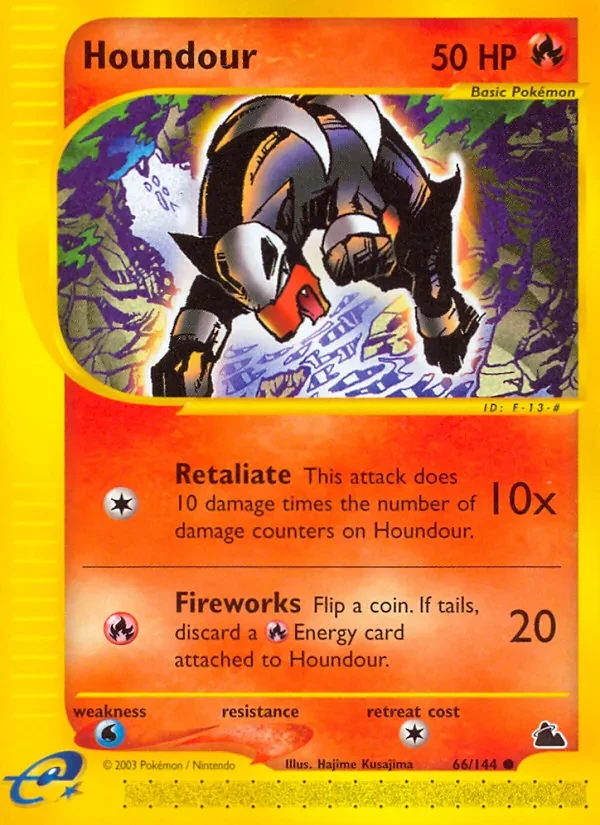 Houndour 66/144 Skyridge Pokémon card