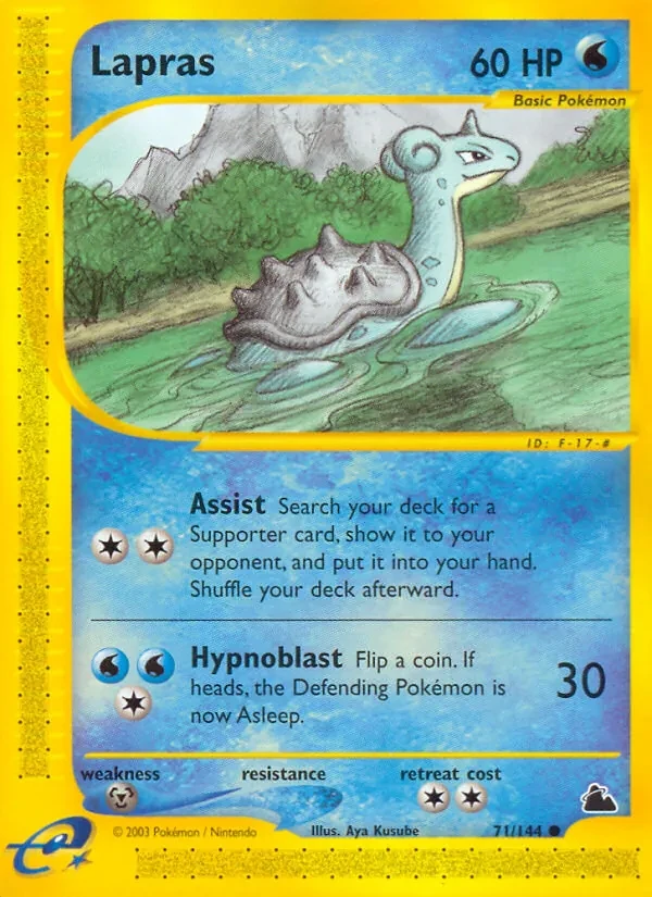 Lapras 71/144 Skyridge Pokémon card