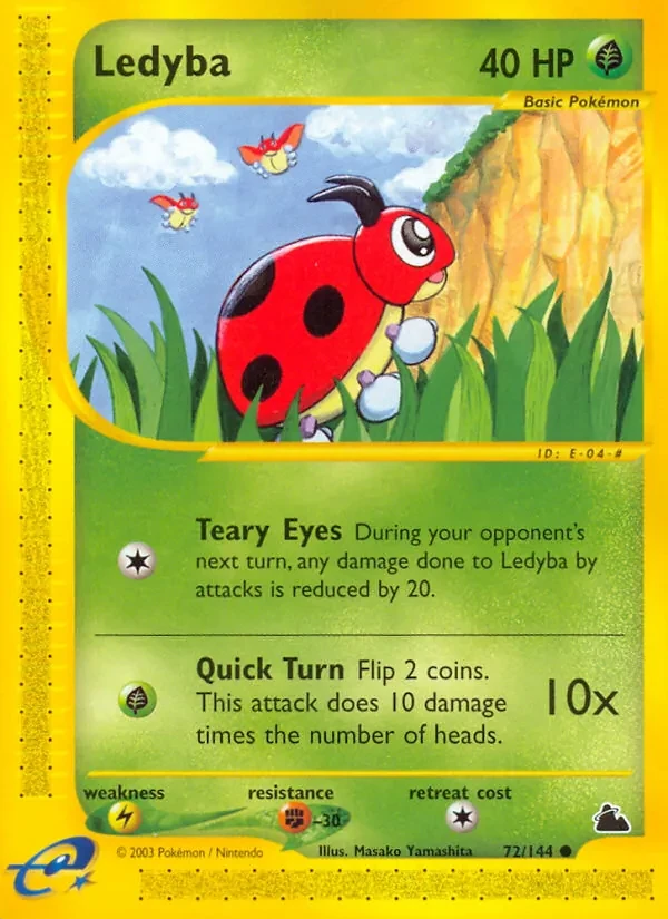 Ledyba 72/144 Skyridge Pokémon card