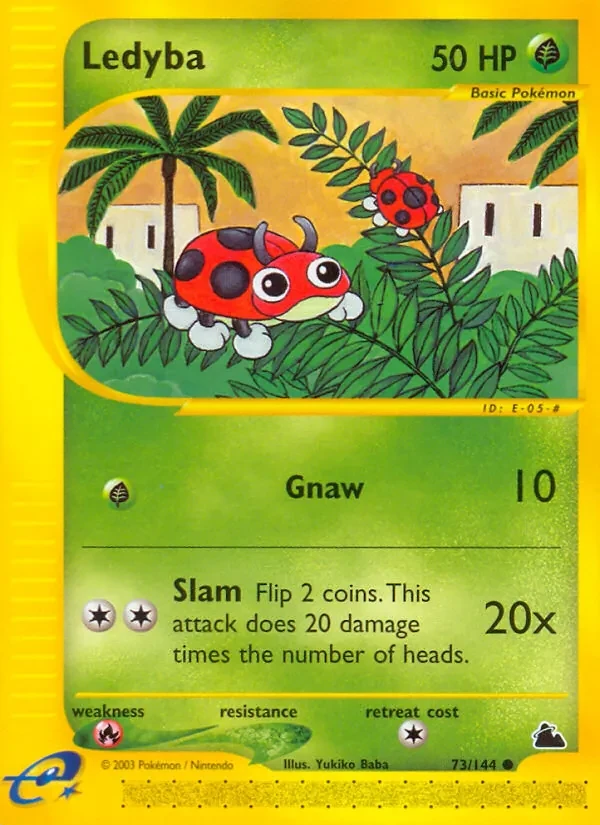 Ledyba 73/144 Skyridge Pokémon card