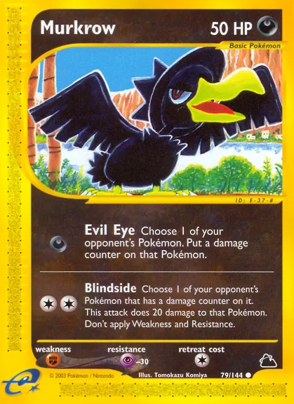 Murkrow 79/144 Skyridge Pokémon card