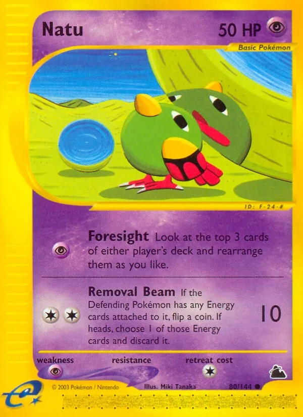 Natu 80/144 Skyridge Pokémon card