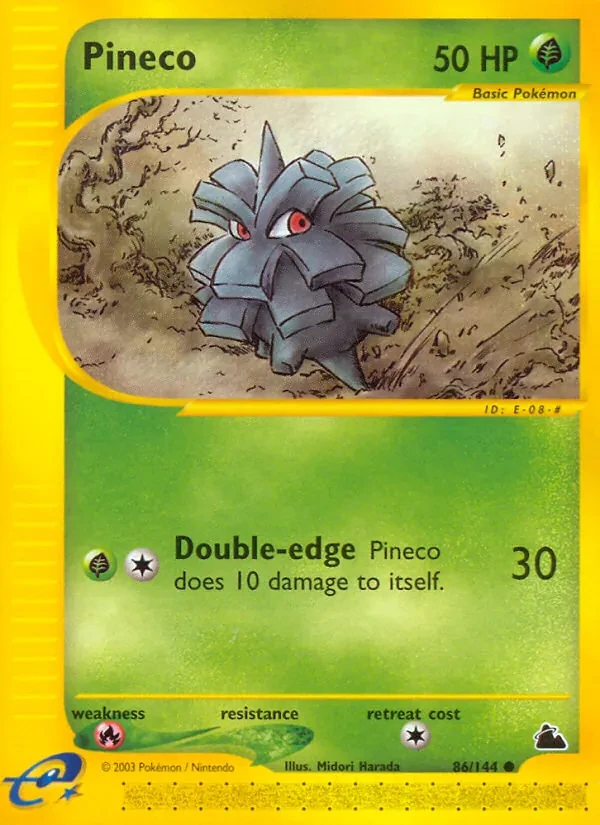 Pineco 86/144 Skyridge Pokémon card