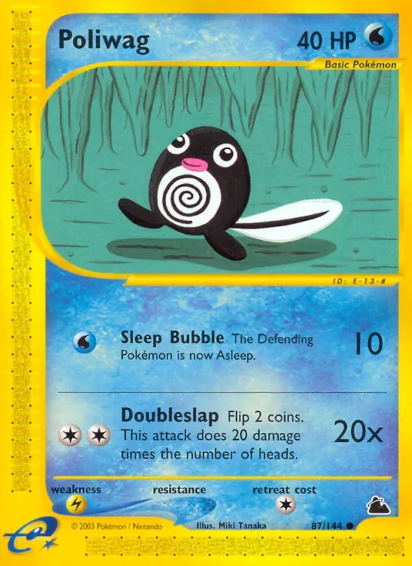 Poliwag 87/144 Skyridge Pokémon card