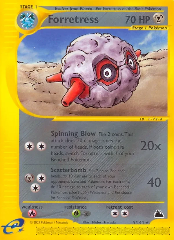 Forretress 9/144 Skyridge Pokémon card