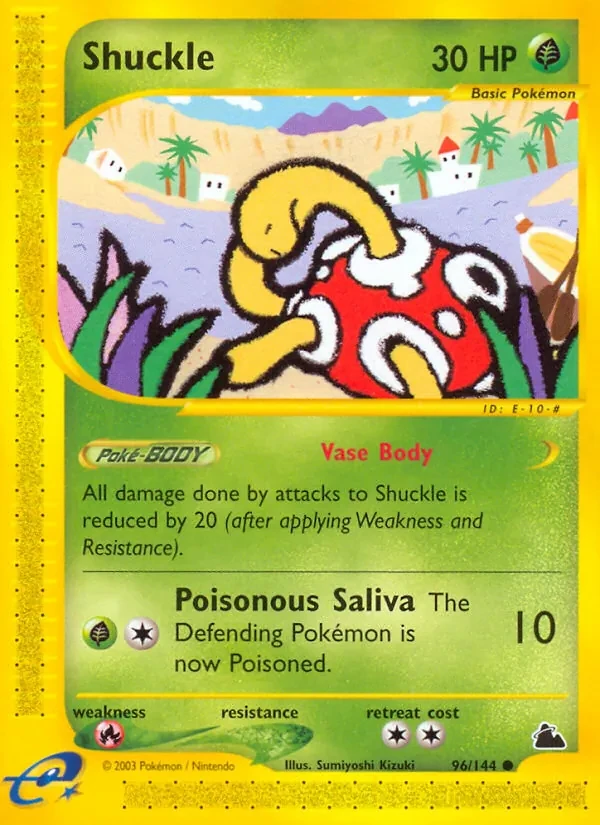 Shuckle 96/144 Skyridge Pokémon card