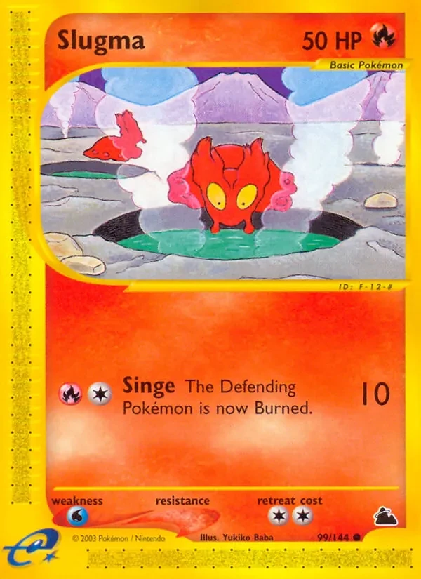 Slugma 99/144 Skyridge Pokémon card