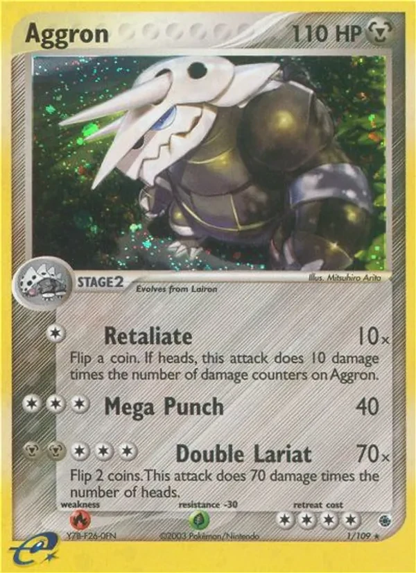 Aggron 1/109 Ruby & Sapphire Pokémon card
