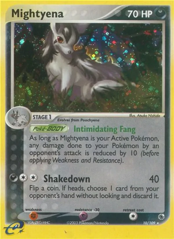Mightyena 10/109 Ruby & Sapphire Pokémon Karte