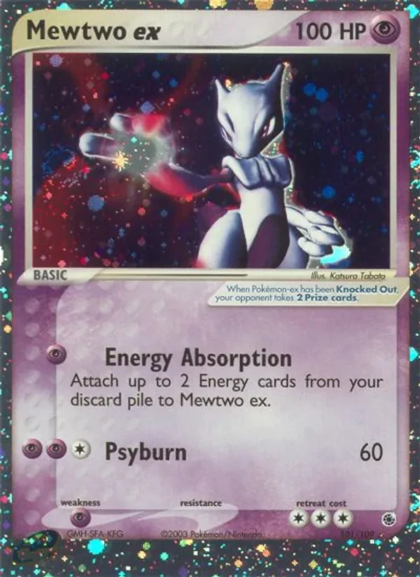 Mewtwo ex 101/109 Ruby & Sapphire Pokémon card