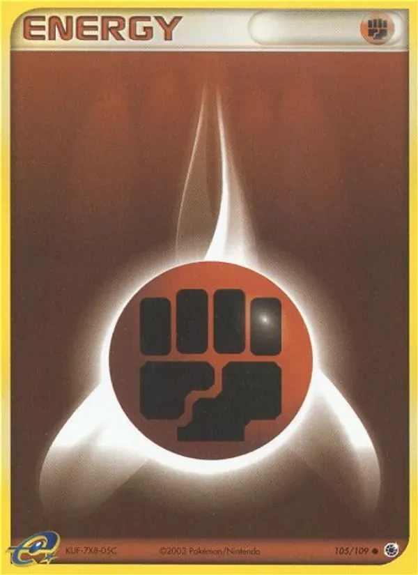 Fighting Energy 105/109 Ruby & Sapphire Pokémon card