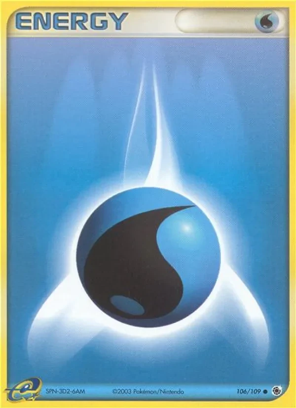 Water Energy 106/109 Ruby & Sapphire Pokémon card