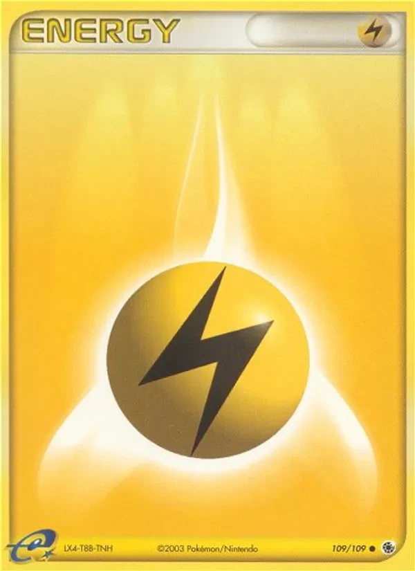Lightning Energy 109/109 Ruby & Sapphire Pokémon card