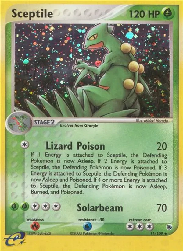 Sceptile 11/109 Ruby & Sapphire Pokémon Karte
