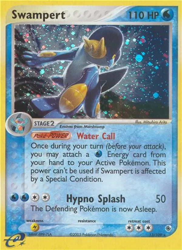 Swampert 13/109 Ruby & Sapphire Pokémon Karte
