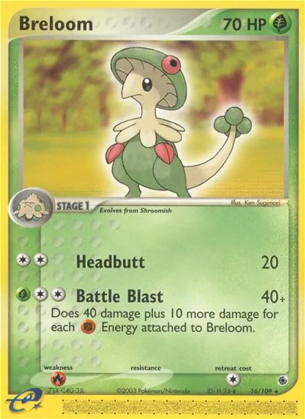 Breloom 16/109 Ruby & Sapphire Pokémon Karte