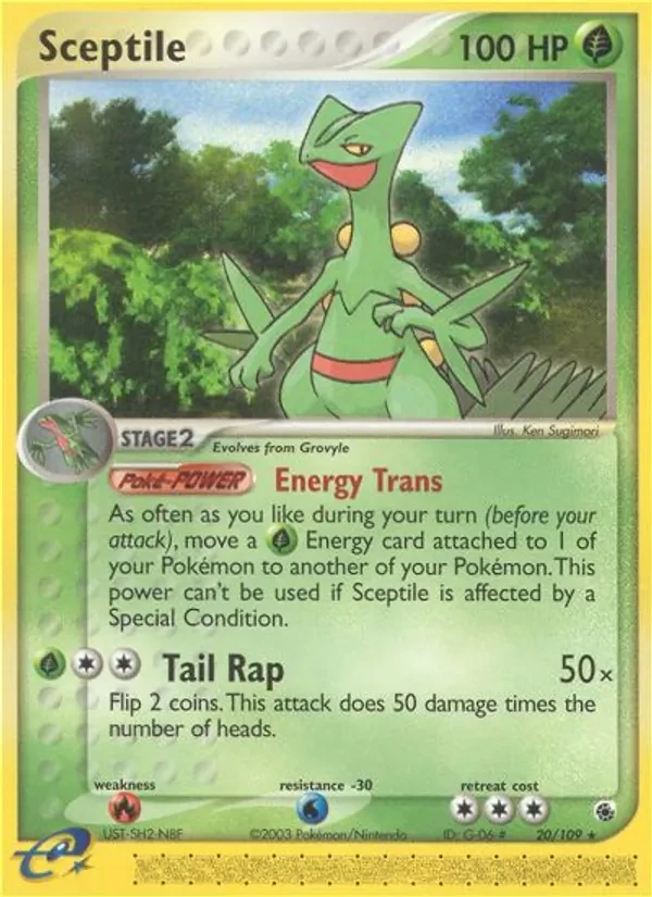 Sceptile 20/109 Ruby & Sapphire Pokémon Karte