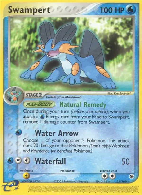Carta Pokémon Swampert 23/109 Ruby & Sapphire