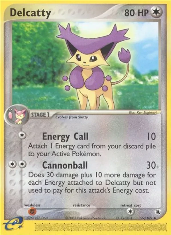 Delcatty 29/109 Ruby & Sapphire Pokémon card