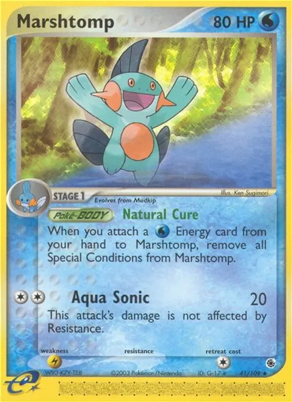 Carta Pokémon Marshtomp 41/109 Ruby & Sapphire