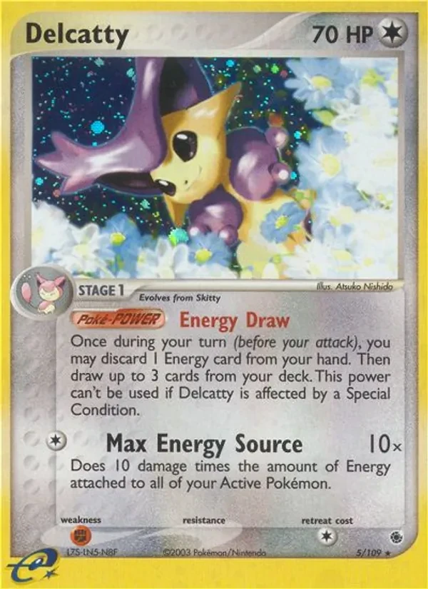 Delcatty 5/109 Ruby & Sapphire Pokémon card
