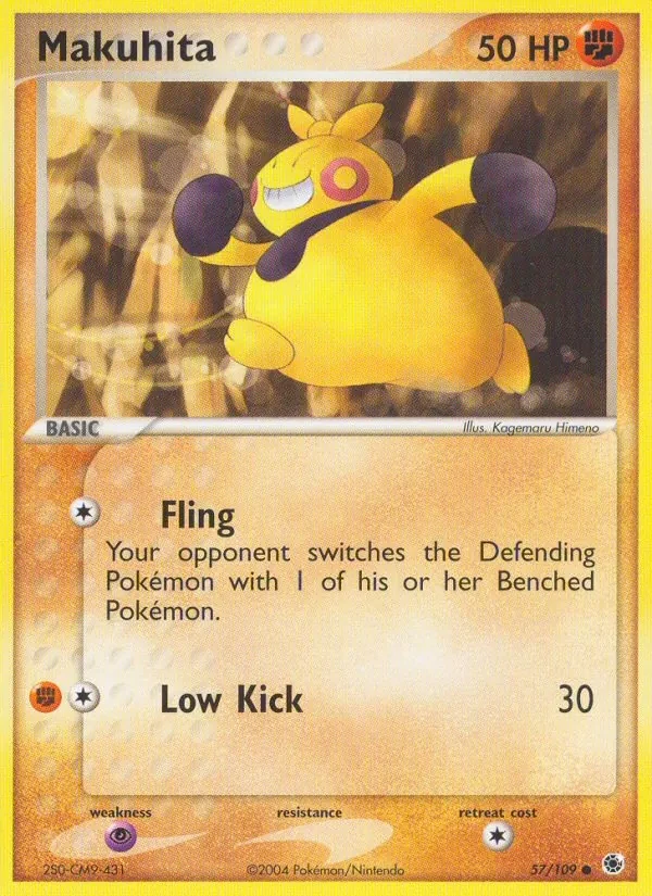 Makuhita 57/109 Ruby & Sapphire Pokémon card