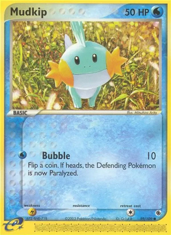 Mudkip 59/109 Ruby & Sapphire Pokémon card
