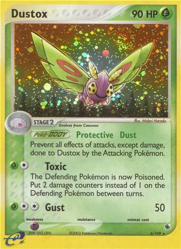 Dustox 6/109 Ruby & Sapphire Pokémon card