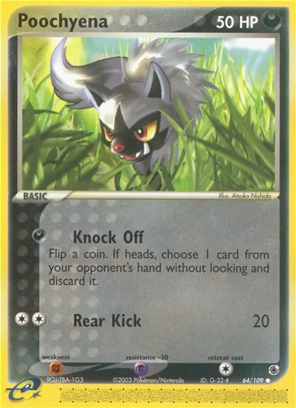 Poochyena 64/109 Ruby & Sapphire Pokémon card