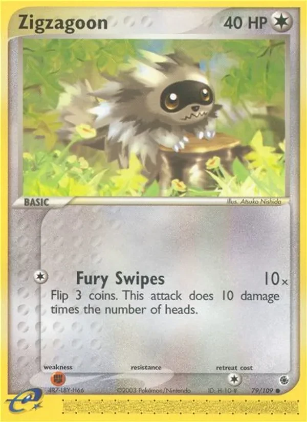 Carte Pokémon Zigzagoon 79/109 Ruby & Sapphire