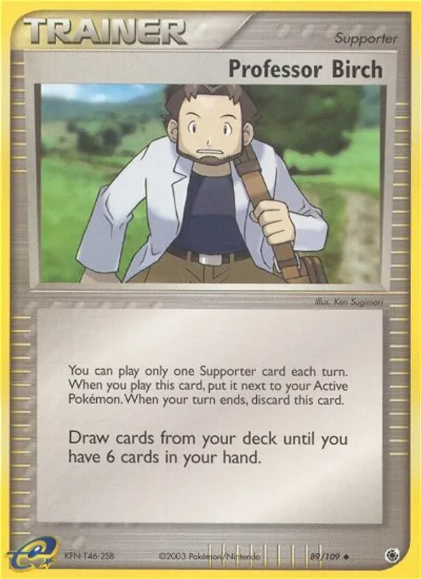 Professor Birch 89/109 Ruby & Sapphire Pokémon card