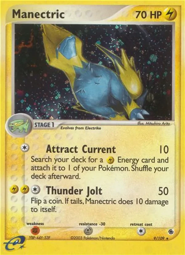 Manectric 9/109 Ruby & Sapphire Pokémon card