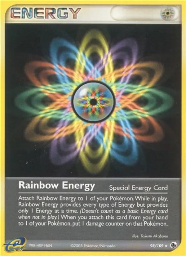 Rainbow Energy 95/109 Ruby & Sapphire Pokémon Karte