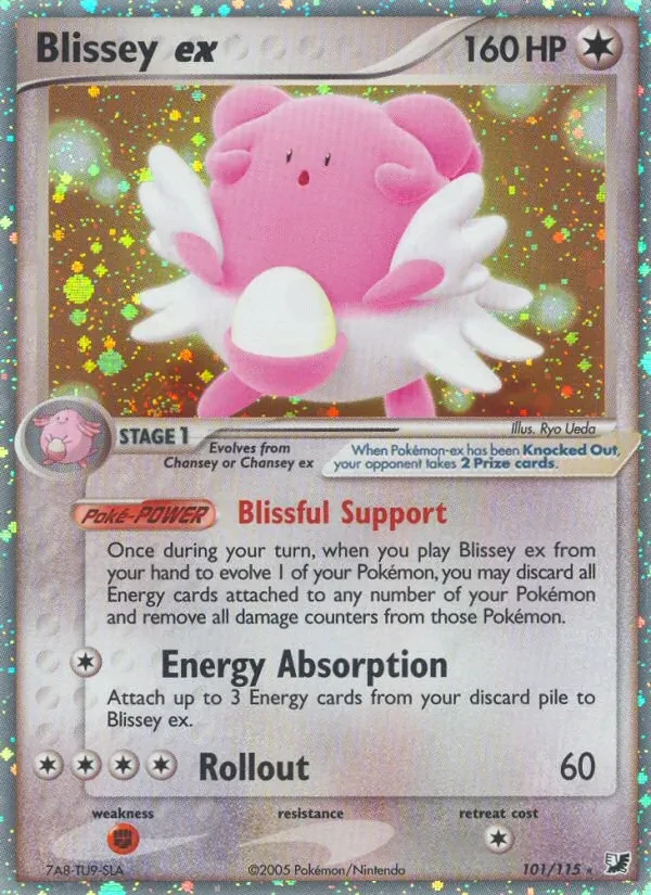 Blissey ex 101/115 Unseen Forces Pokémon Karte