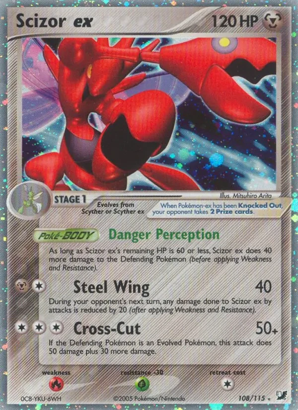 Scizor ex 108/115 Unseen Forces Pokémon card