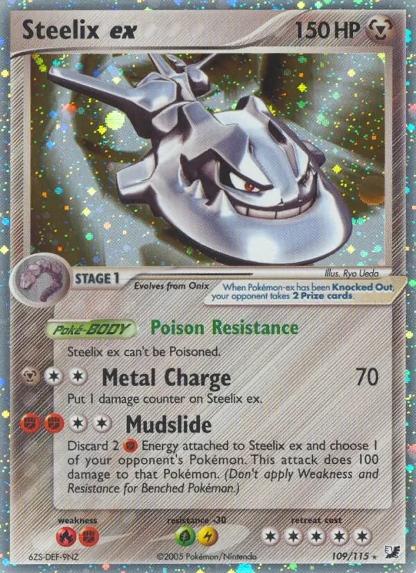 Steelix ex 109/115 Unseen Forces Pokémon Karte