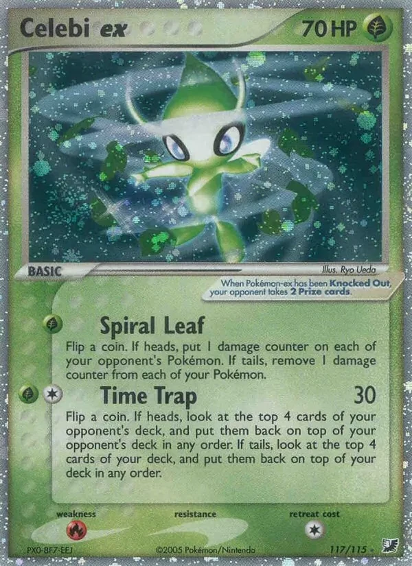 Celebi ex 117/115 Unseen Forces Pokémon card