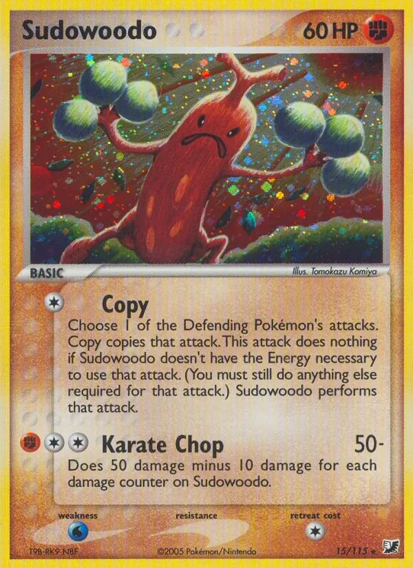Sudowoodo 15/115 Unseen Forces Pokémon card