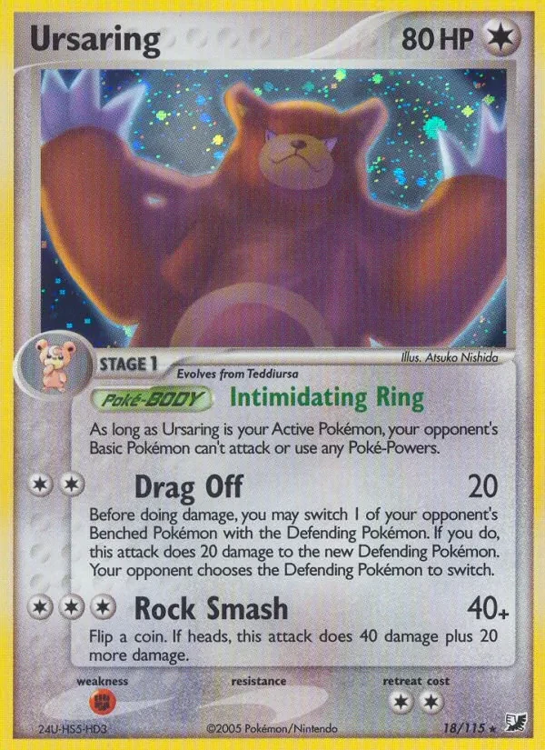 Ursaring 18/115 Unseen Forces Pokémon card